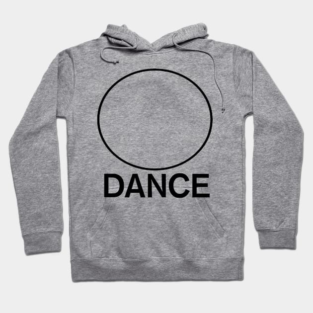 Round DANCE BLK Hoodie by DWHT71